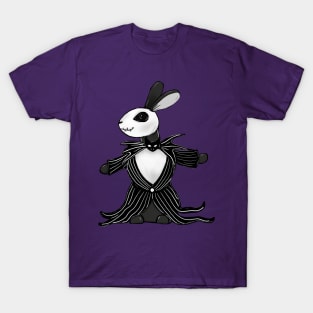 Jack skellington Halloween rabbit T-Shirt